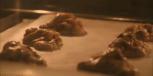 gif of cookies baking